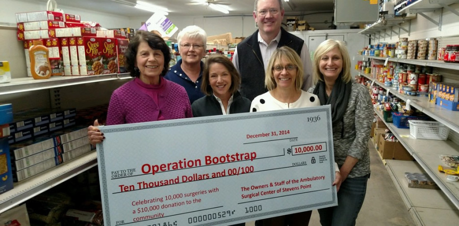 $10,000 donated to Operation Bootstrap by Surgical Center!